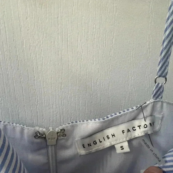 English Factory Cut-Out Bow Front Striped Jumpsuit (Size S) - Picture 7 of 15